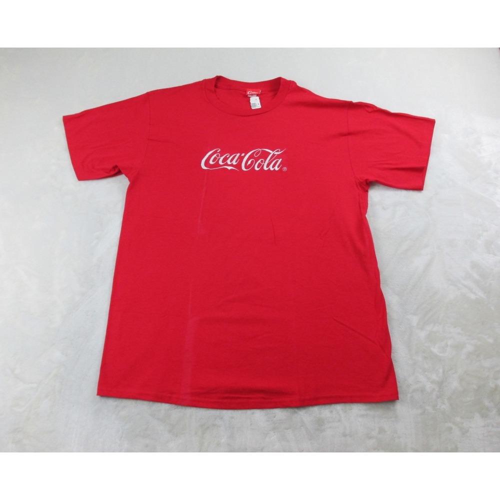 NEW VINTAGE Coca Cola Shirt Mens Extra Large Red Logo Embroidered Soda USA*